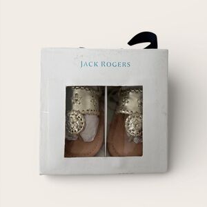 Jack Rogers Baby Jacks in Gold 3-6M